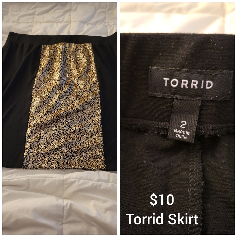 Torrid Pencil Skirt with Sequins